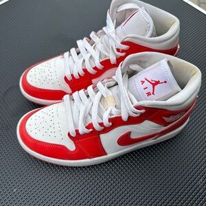 Nike Air Red and White Sneakers